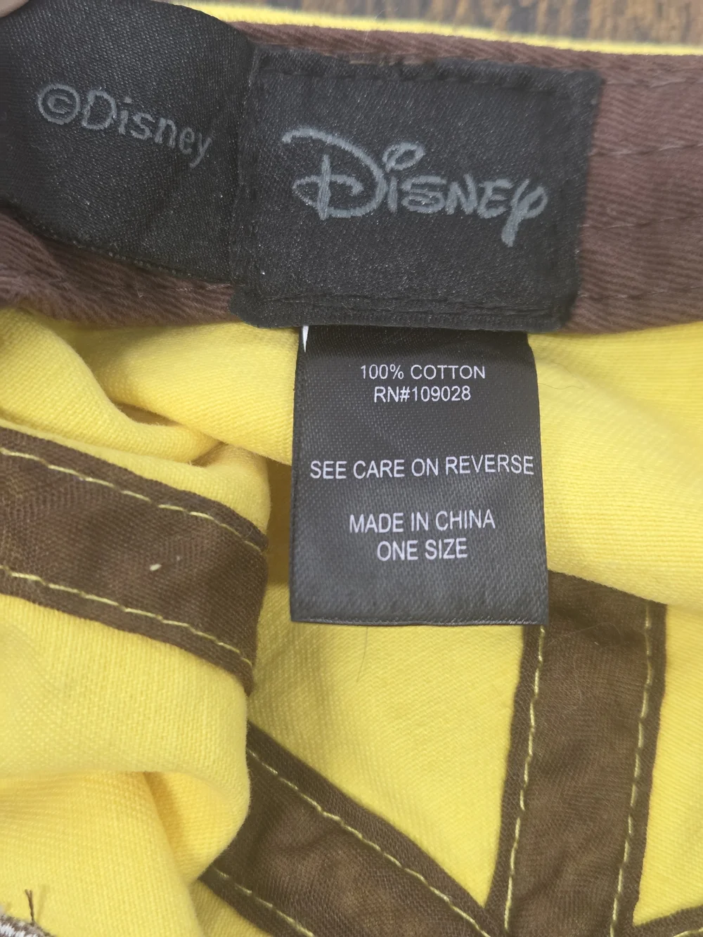 Disney Pixar UP Russell Wilderness Explorer Yellow Baseball Cap Hat Adult Size